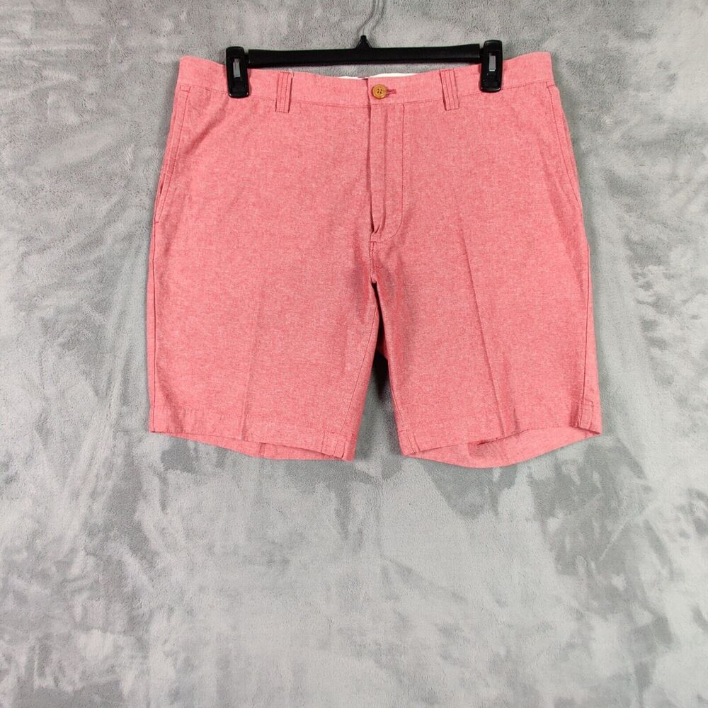 J Crew Shorts Men 36 Pink Chino Gramercy Flat Front Preppy Golf Solid 36x9 - Picture 1 of 5